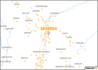 map of Deh Bāgh