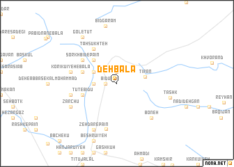 map of Deh Bālā