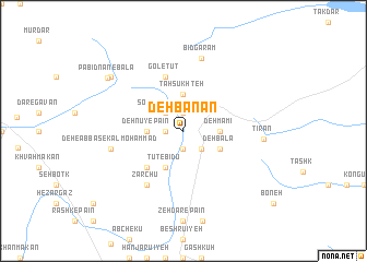 map of Deh Banān