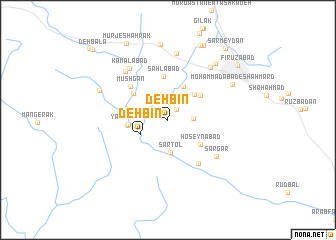 map of Deh Bīn