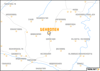 map of Deh Boneh