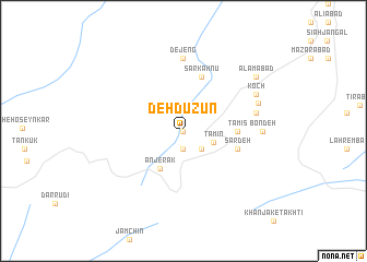 map of Deh Dūzūn