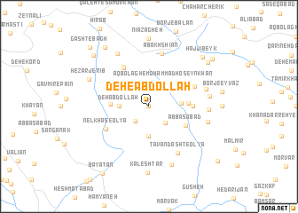 map of Deh-e ‘Abdollāh