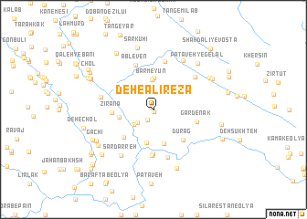 map of Deh-e ‘Alīreẕā