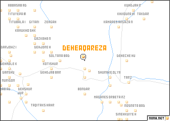 map of Deh-e Āqā Reẕā