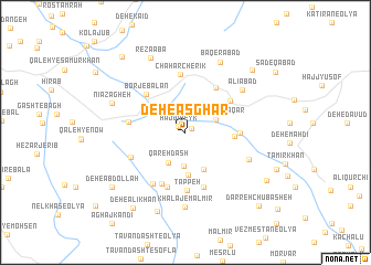 map of Deh-e Aşghar