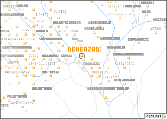 map of Deh-e Āzād