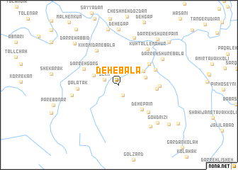 map of Deh-e Bālā