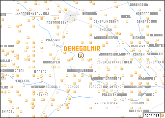 map of Deh-e Gol Mīr