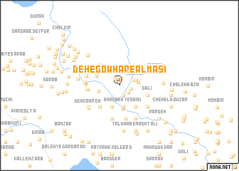 map of Deh-e Gowhar-e Almāsī