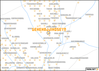 map of Deh-e Ḩājjī Ḩoseyn