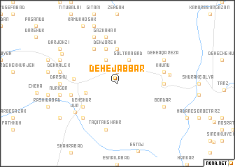 map of Deh-e Jabbār