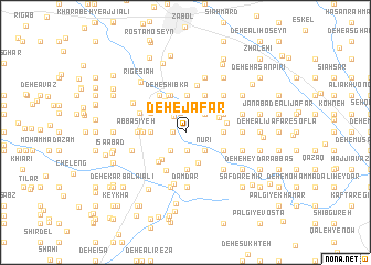 map of Deh-e Ja‘far