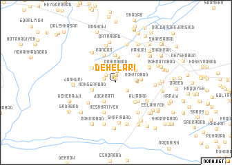 map of Deh-e Lārī