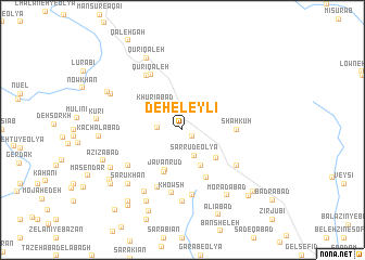 map of Deh-e Leylī