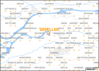 map of De Helluw