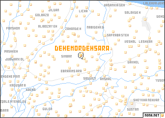 map of Deh-e Mordeh Sarā