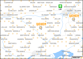map of De Hem