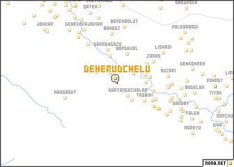 map of Deh-e Rūdchelū