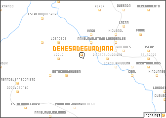 map of Dehesa de Guadiana