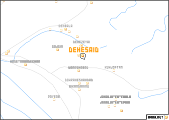 map of Deh-e Sa‘īd