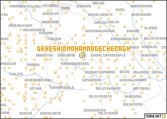 map of Deh-e Shīr Moḩammad-e Cherāgh