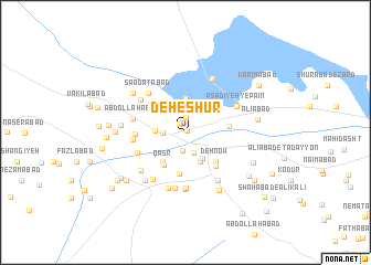 map of Deh-e Shūr