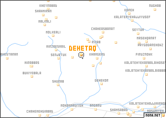 map of Deh-e Ţāq