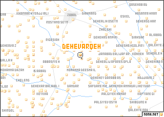 map of Deh-e Varqeh