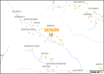 map of Deh Gah