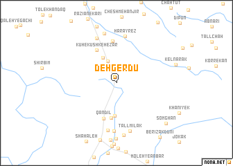 map of Deh Gerdū