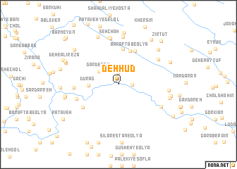 map of Deh Hūd