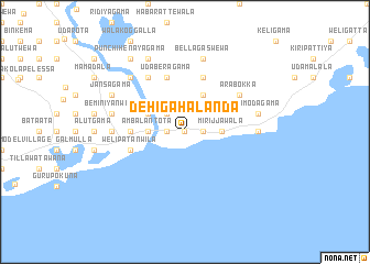 map of Dehigahalanda