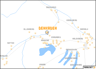 map of Dehkadeh