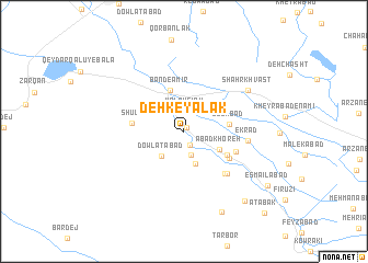 map of Deh Keyālak