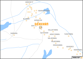 map of Deh Khān