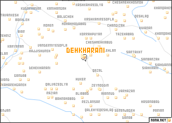 map of Deh Kharānī