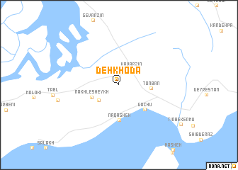 map of Dehkhodā