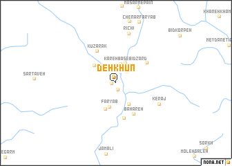 map of Deh Khūn