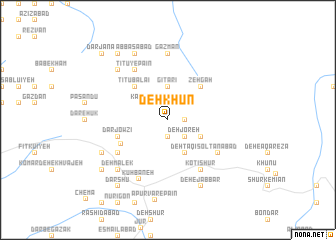 map of Deh Khūn