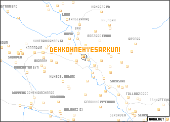 map of Deh Kohneh-ye Sarkūnī