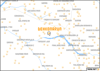 map of Deh Konārūn