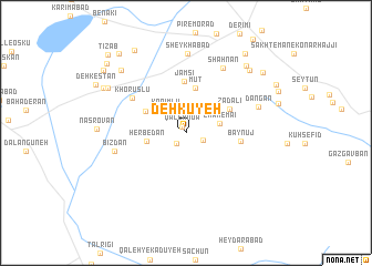 map of Deh Kūyeh