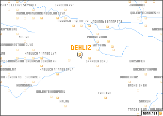 map of Deh Līz