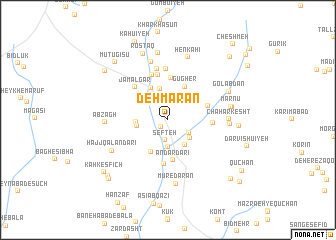 map of Deh Marān