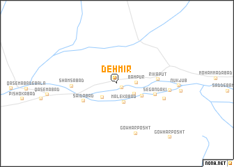 map of Deh Mīr