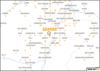 map of Dehnār