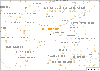 map of Deh Nomām