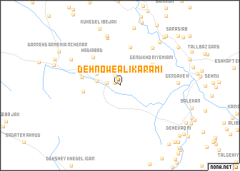 map of Deh Now-e ‘Alī Karamī