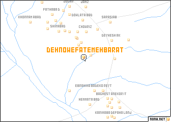 map of Deh Now-e Fāţemeh Barāt